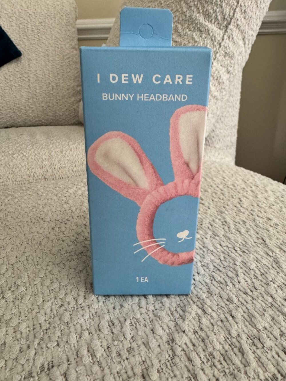 I Dew Care Bunny Headband New in Box Pink Spa Day